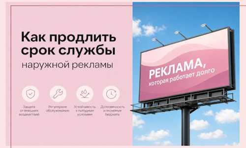 Как продлить срок службы наружной рекламы в Дзержинске