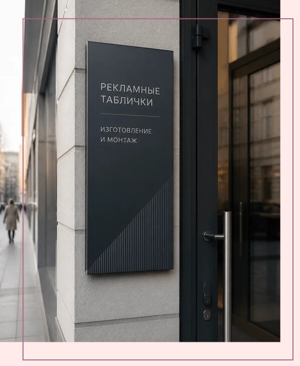 Рекламные таблички в Дзержинске по цене от 4575 р. | Аванза-Дзр