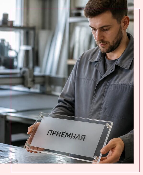 Таблички из оргстекла на заказ в Дзержинске от 3965 р. | Аванза-Дзр