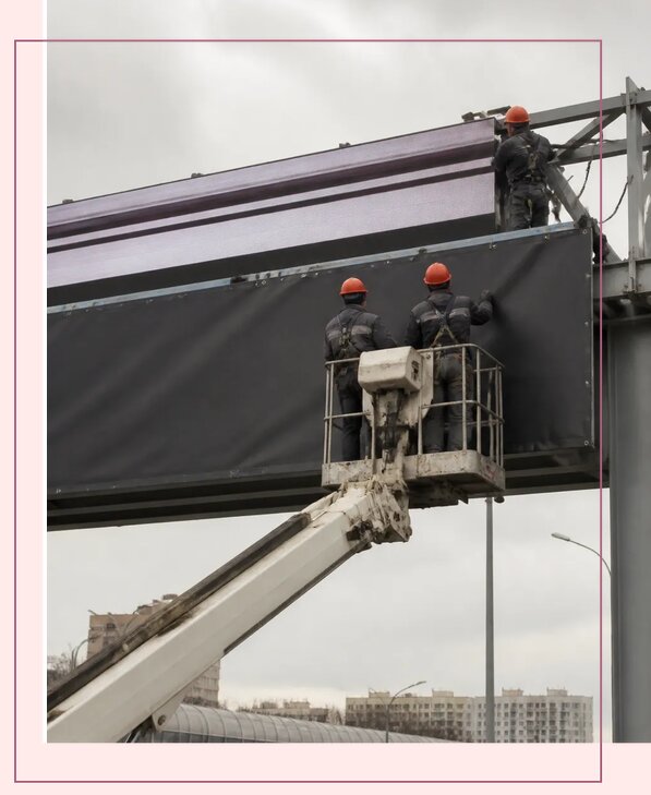 Изготовление и монтаж рекламы на дорожных арках в Дзержинске